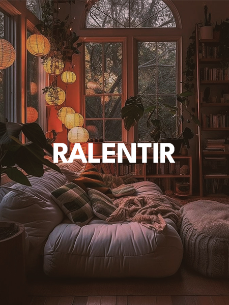 Ralentir dans mon studio en ligne de yoga