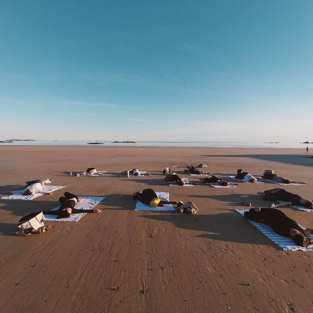 Cours de yoga à saint-Malo, séance collectives